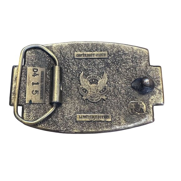 Vtg Belt Buckle I Will Give Up My Gun When They Pry It From My Cold Dead Fingers - Picture 2 of 2